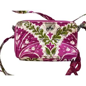 Vera Bradley All-in-One Crossbody Wristlet Wallet Julep Tulip Retired Floral